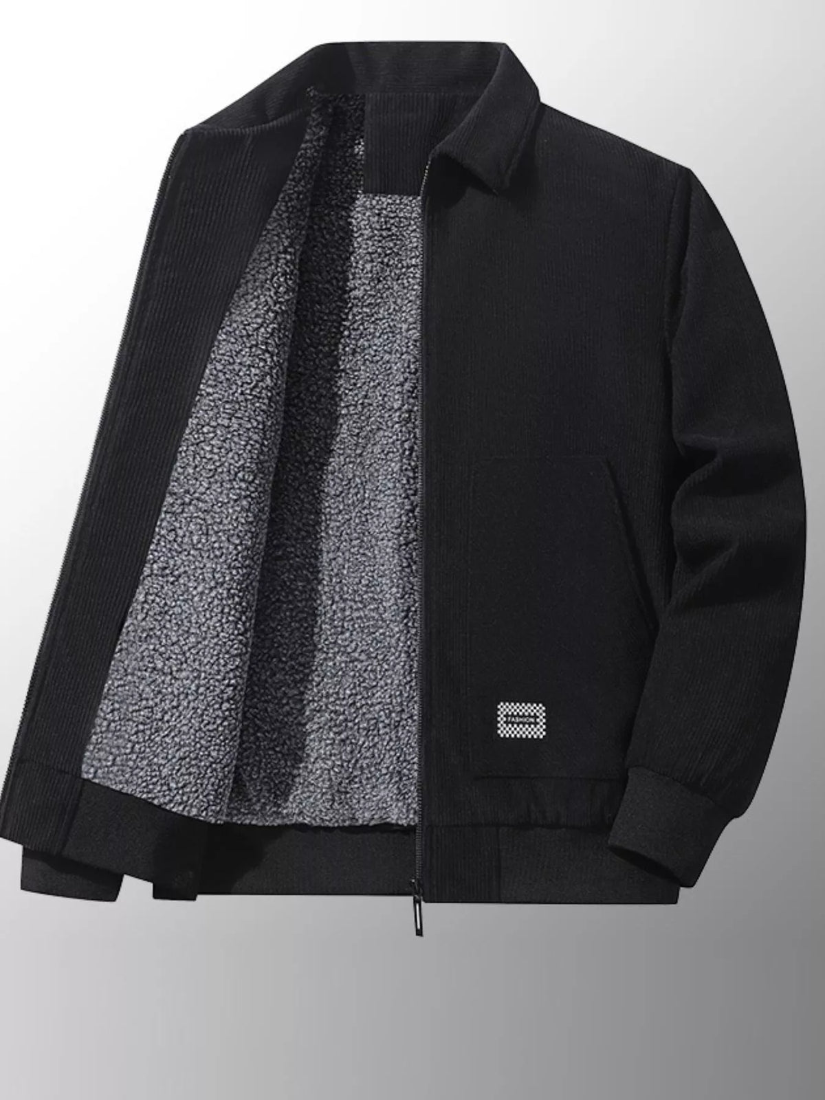 Men's Corduroy Sherpa-Lined Winter Jacket