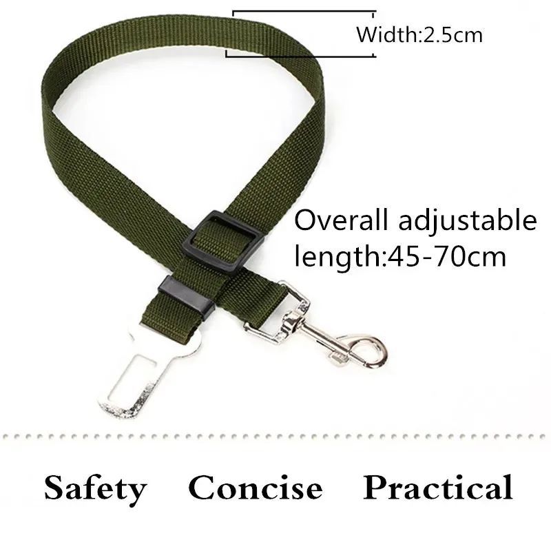Adjustable Dog Car Seat Belt Leash