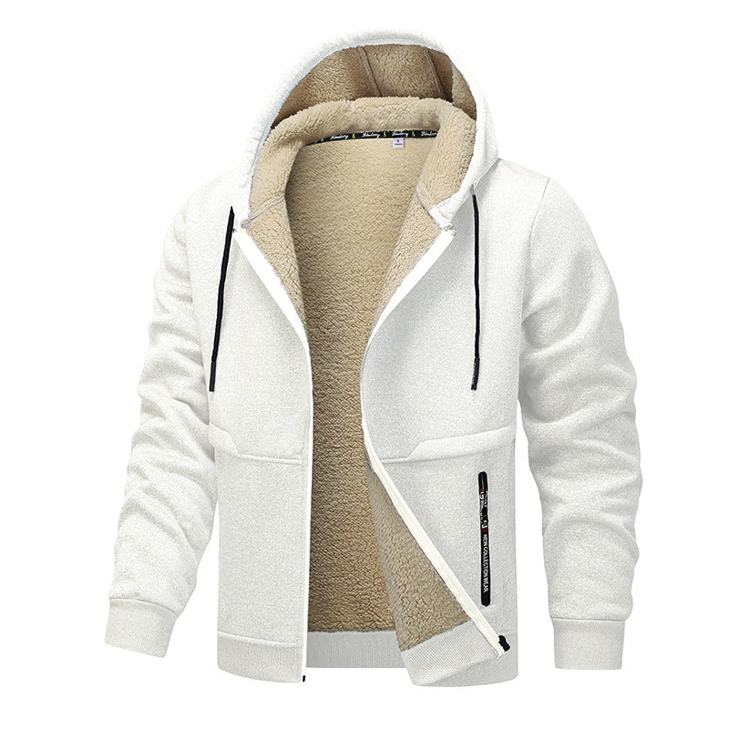 Men's Heavyweight Sherpa-Lined Hooded Jacket