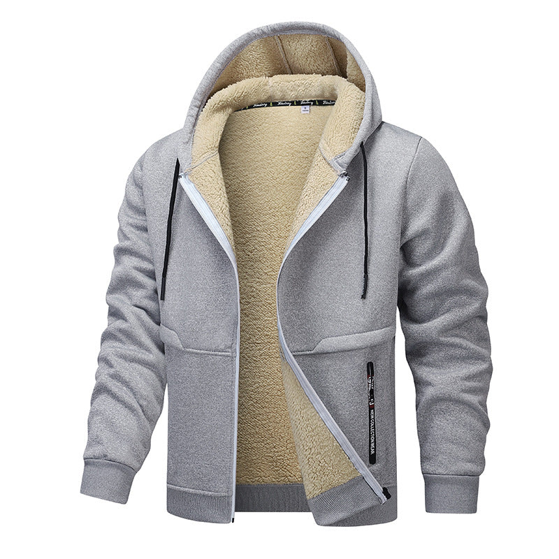 Men's Heavyweight Sherpa-Lined Hooded Jacket