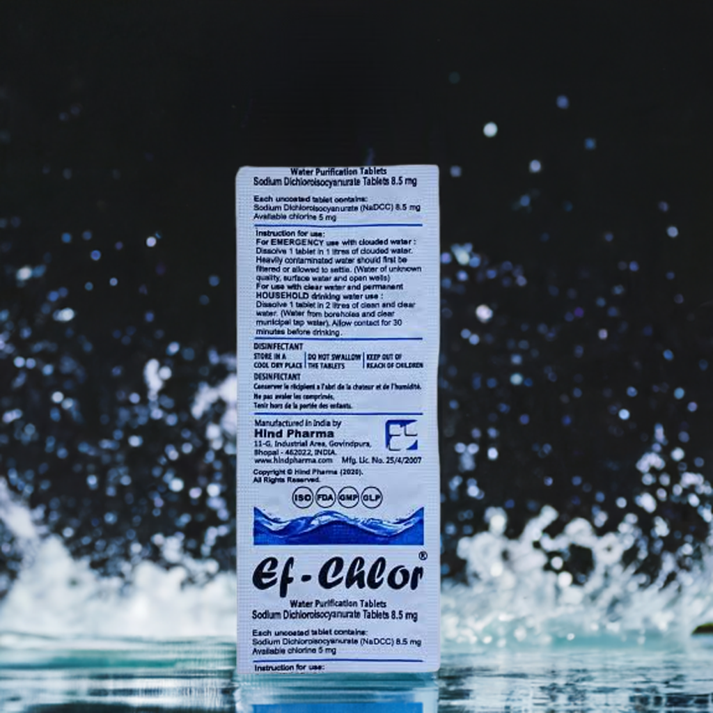Emergency Water Purification Tablets — 10-Pack