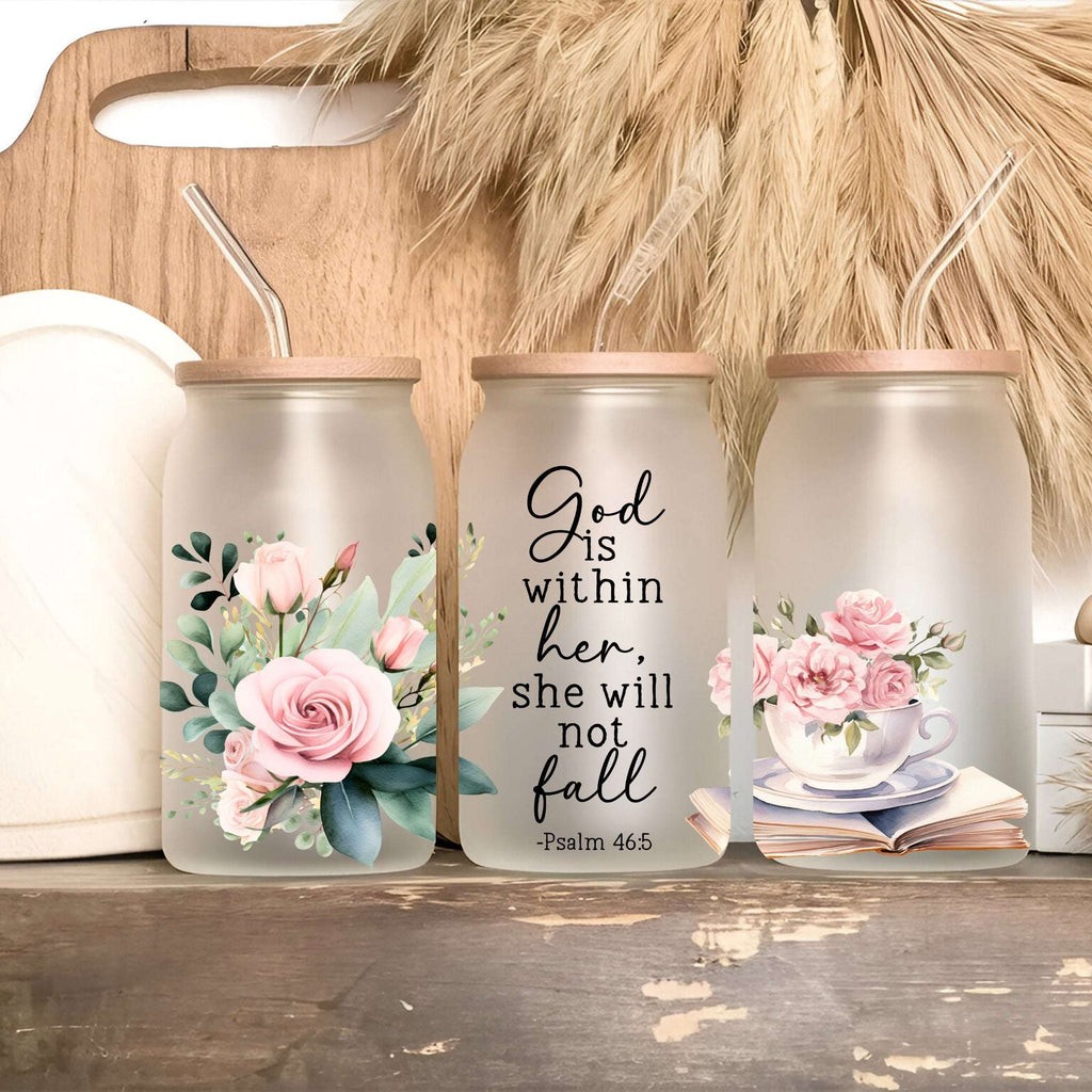 Floral Bible Verse Drinkware — Cup, Mug & Tumbler