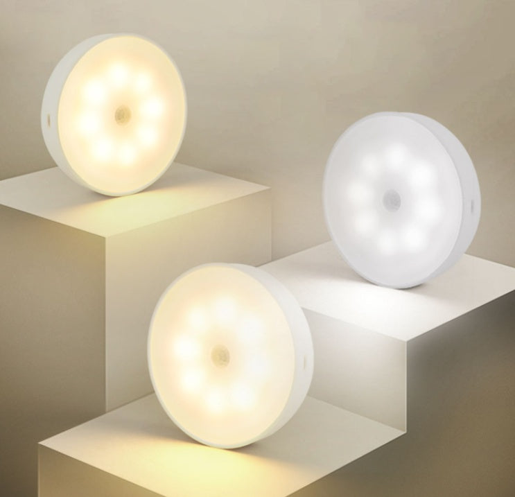 Rechargeable Motion-Sensor LED Puck Lights