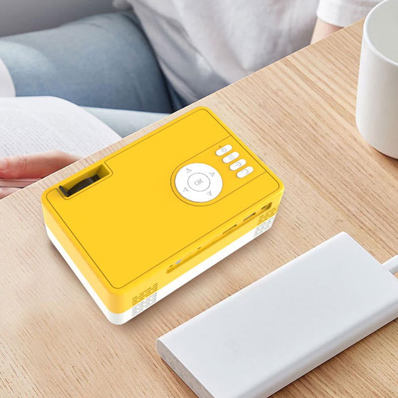 Portable 800 × 480 Mini Projector with Stand
