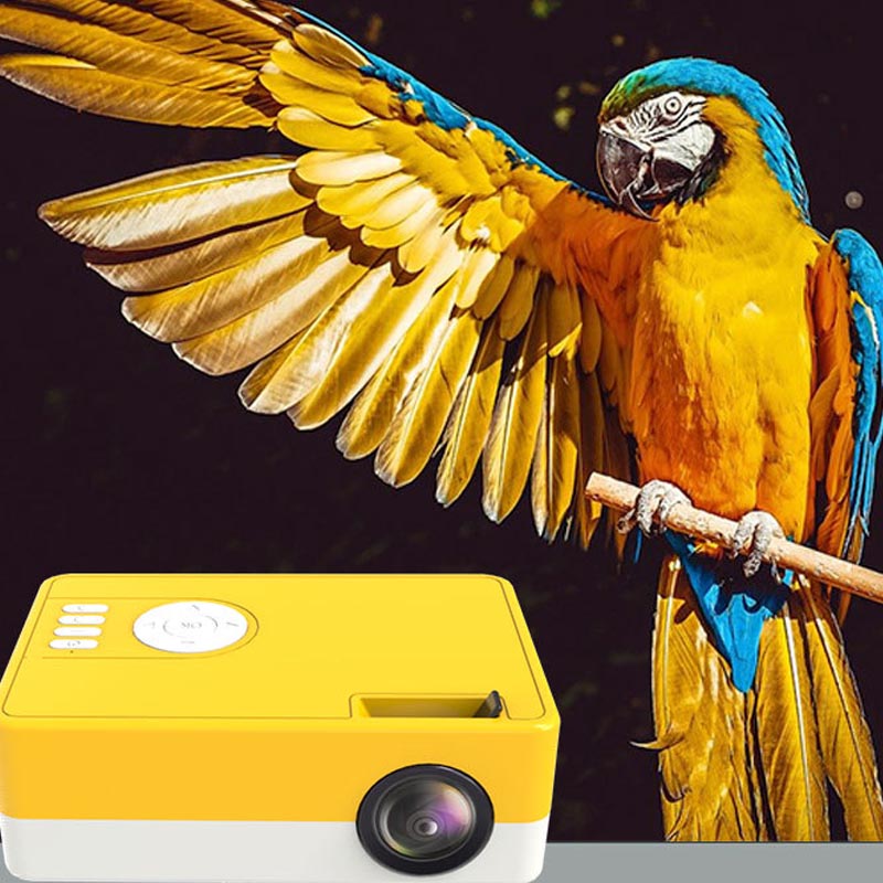 Portable 800 × 480 Mini Projector with Stand