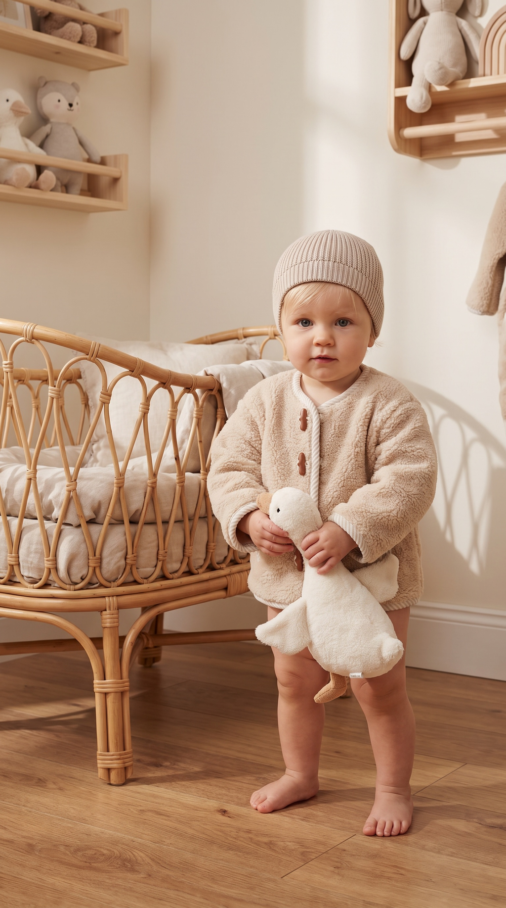 Baby & Toddler Sherpa Jacket and Hat Set