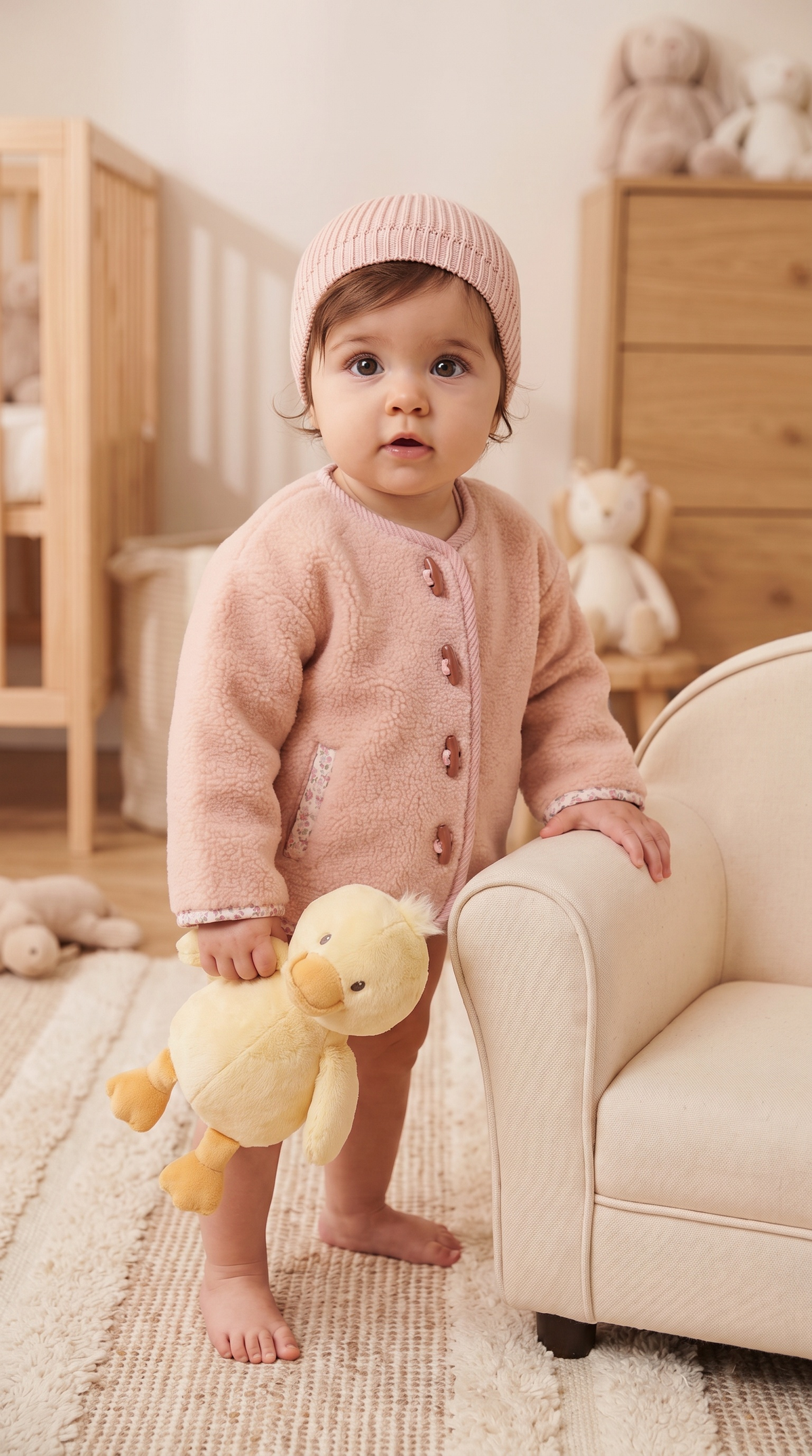 Baby & Toddler Sherpa Jacket and Hat Set
