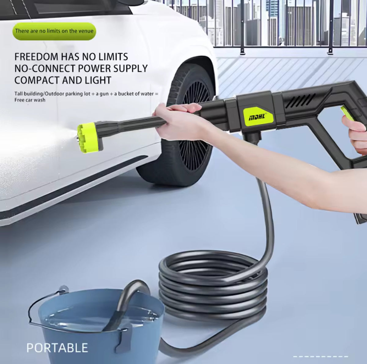 PowerSpray Portable Cordless Pressure Washer