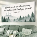 Come To Me - Matthew 11:28 Faith Sign II