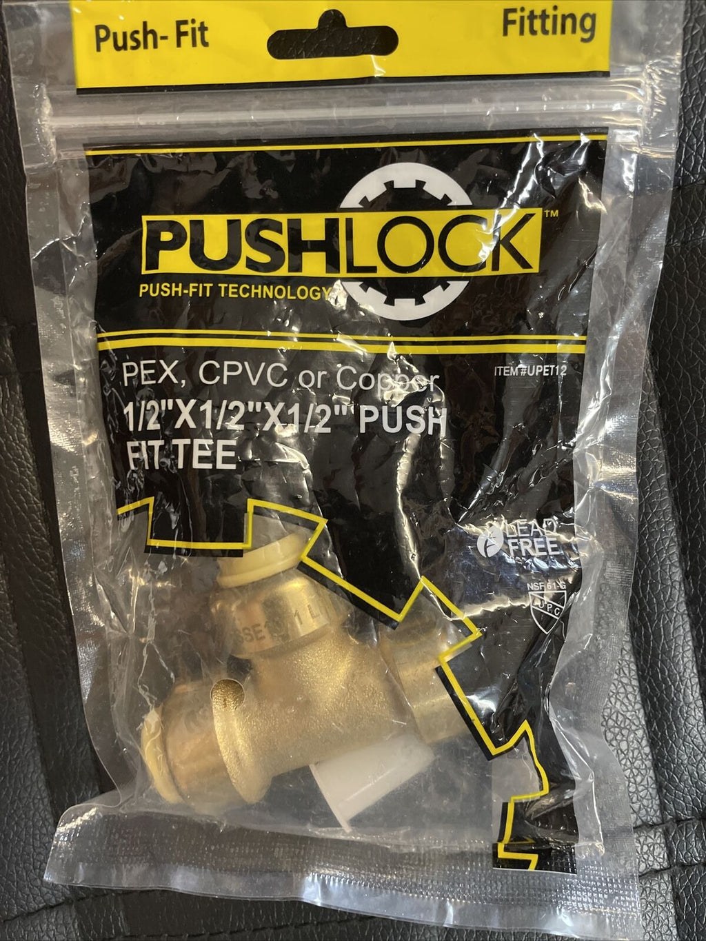 1/2-in. Push-Fit Tee for PEX & Copper