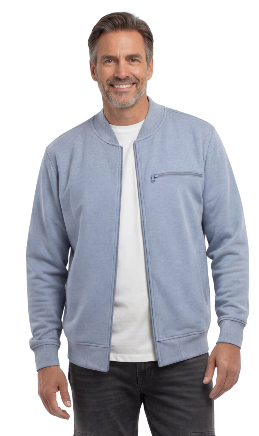 Men's Lightweight Baseball Fleece Jacket