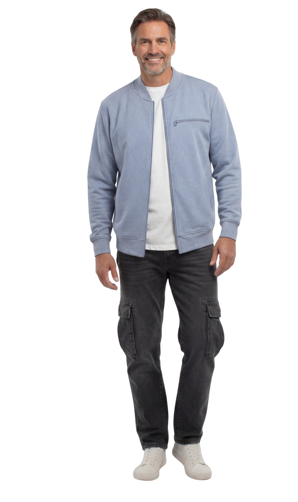 Men's Lightweight Baseball Fleece Jacket