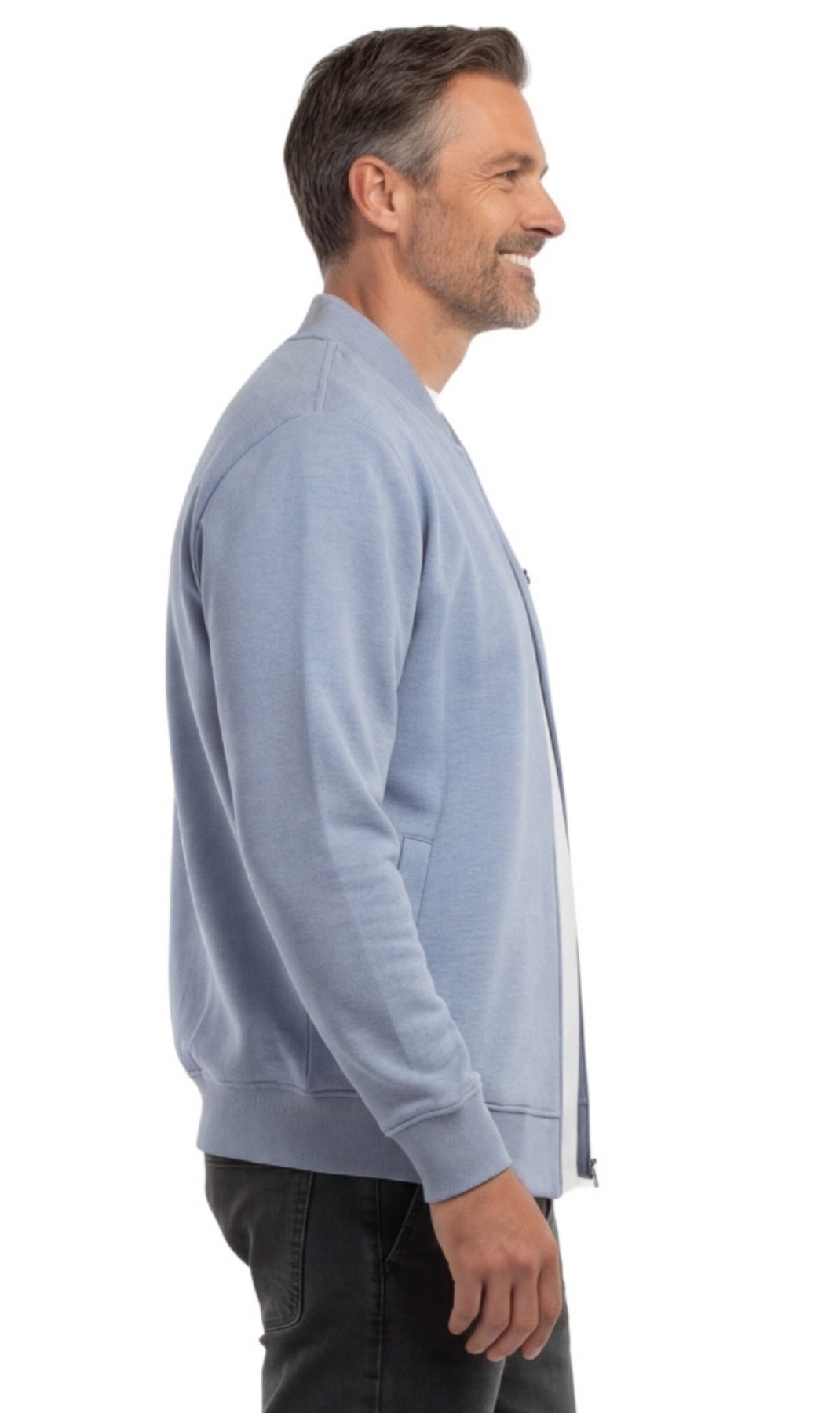 Men's Lightweight Baseball Fleece Jacket