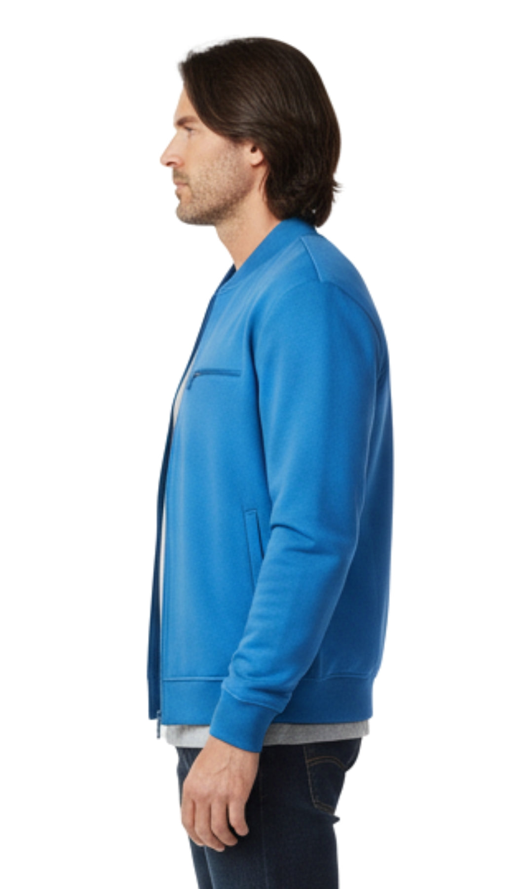 Men's Lightweight Baseball Fleece Jacket
