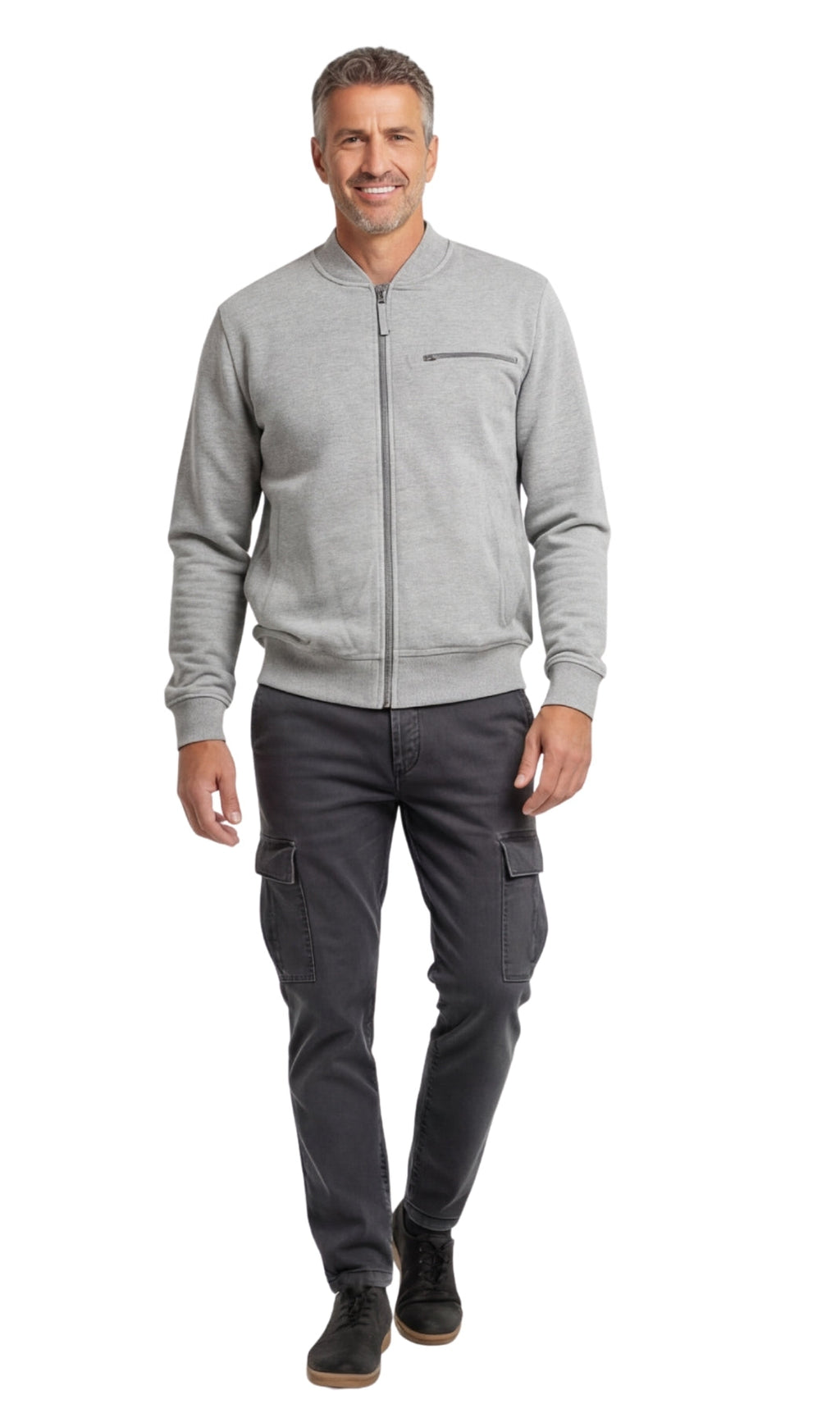 Men's Lightweight Baseball Fleece Jacket