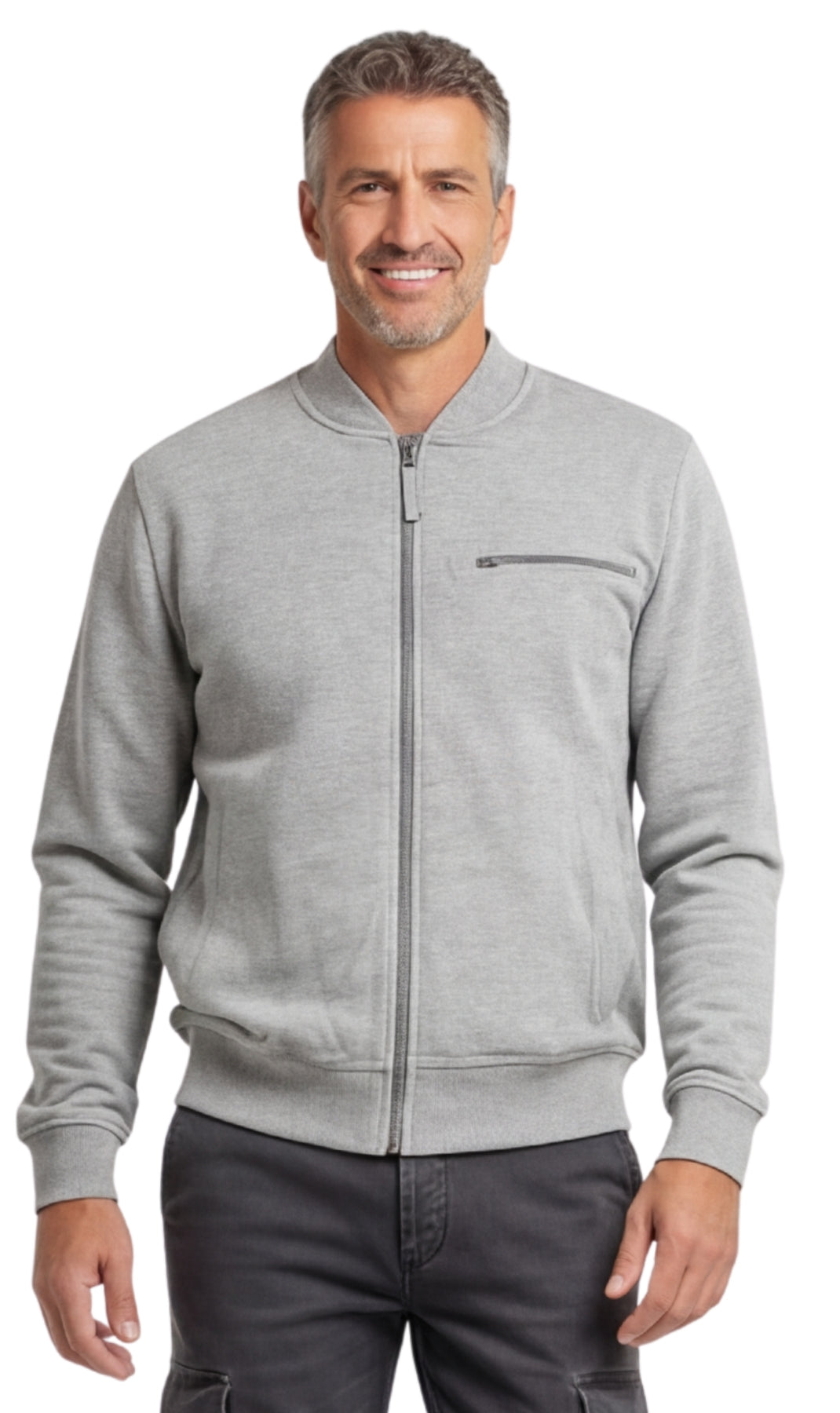 Men's Lightweight Baseball Fleece Jacket