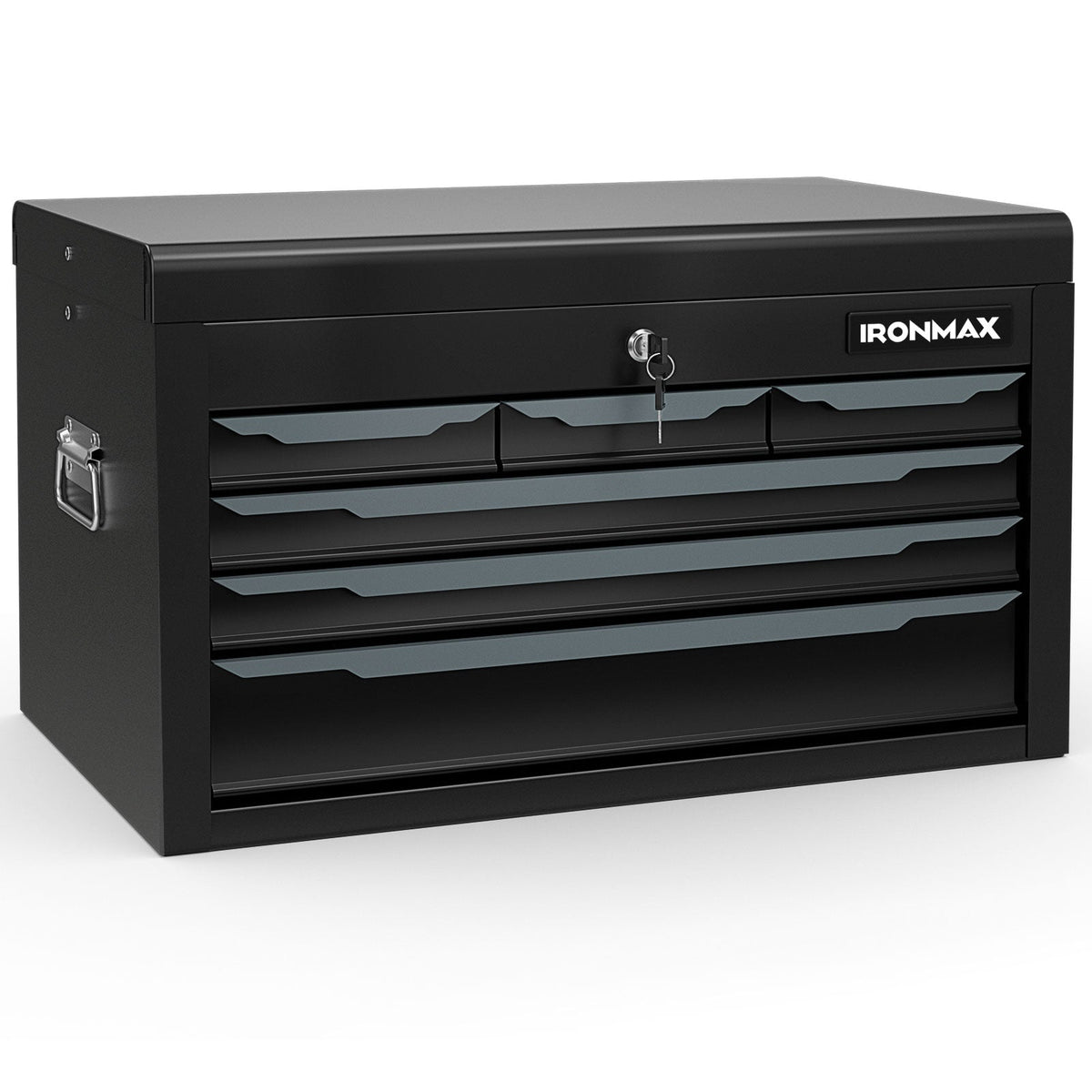 24 Inch Tool Chest Case with 6 Drawers and Top Storage for Garage Repair Shop & Warehouse