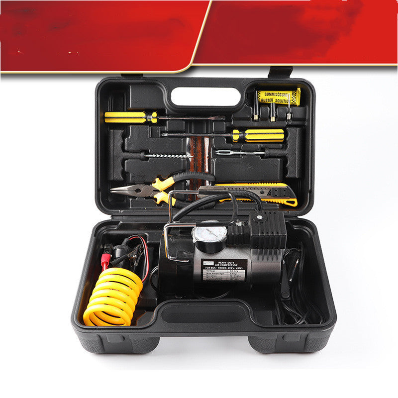 12V Electric Tire Inflator & Emergency Repair Kit