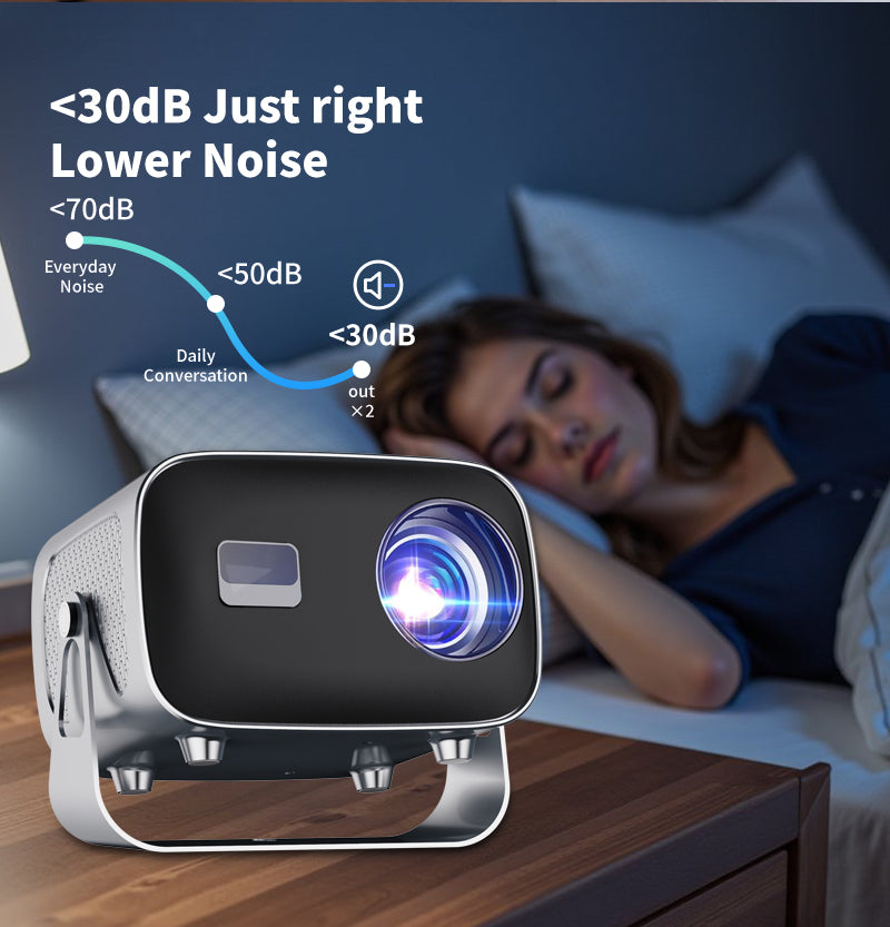 A10 Smart Projector – Native 720p, Android 14