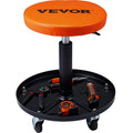 VEVOR Rolling Mechanic Stool with Tool Tray