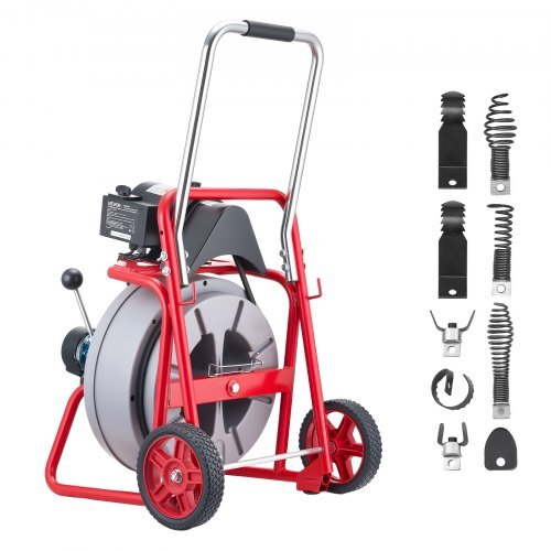 VEVOR 75-ft Auto-Feed Drain Cleaning Machine