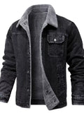 Men's Sherpa-Lined Denim Jacket