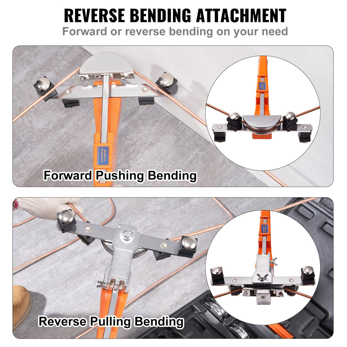 VEVOR Ratcheting Tube Bender & Cutter 1/4–7/8 in.