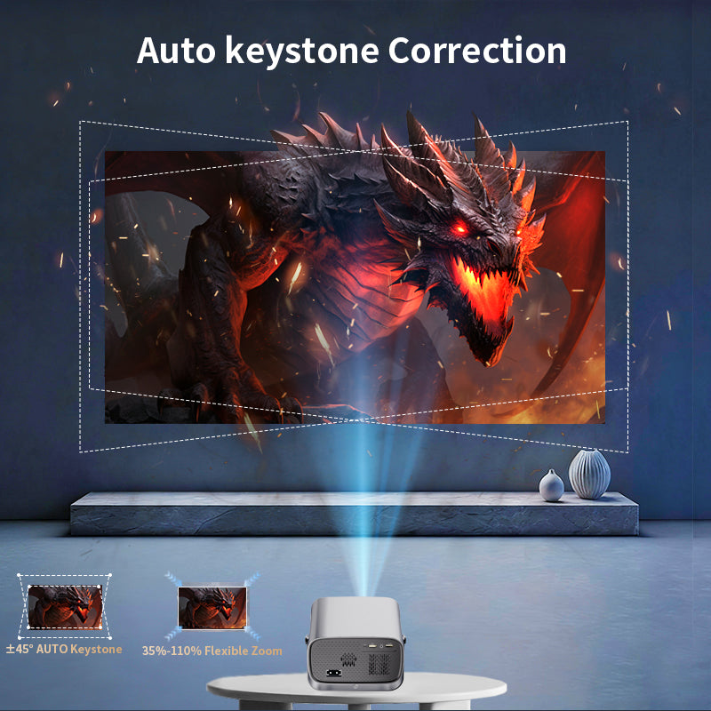 A10 Smart Projector – Native 720p, Android 14