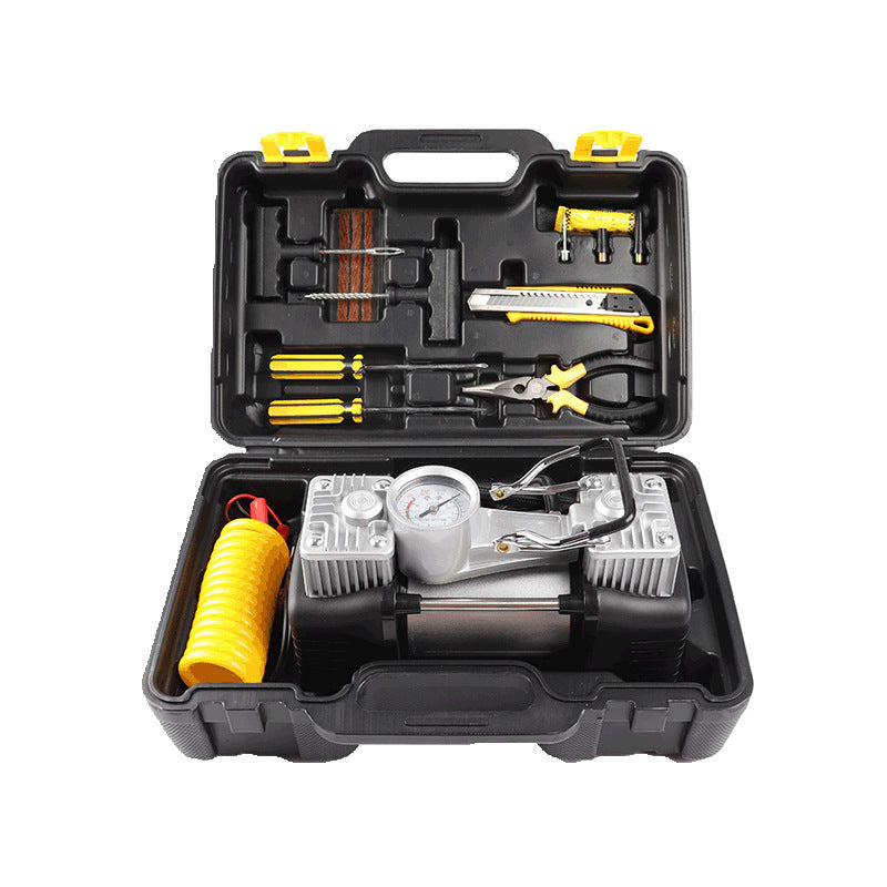 12V Electric Tire Inflator & Emergency Repair Kit
