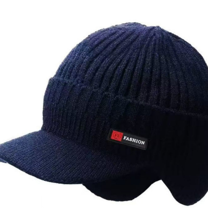 Men's Knit Thermal Earflap Beanie