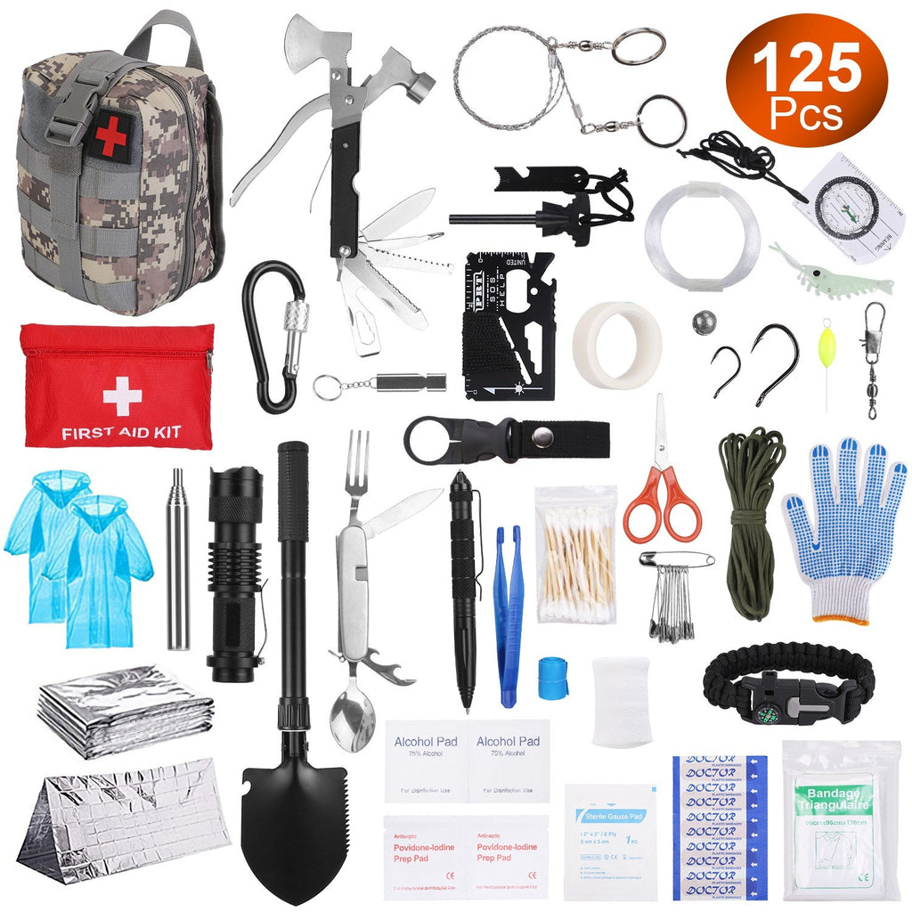 125-Piece Emergency Survival & First Aid Kit
