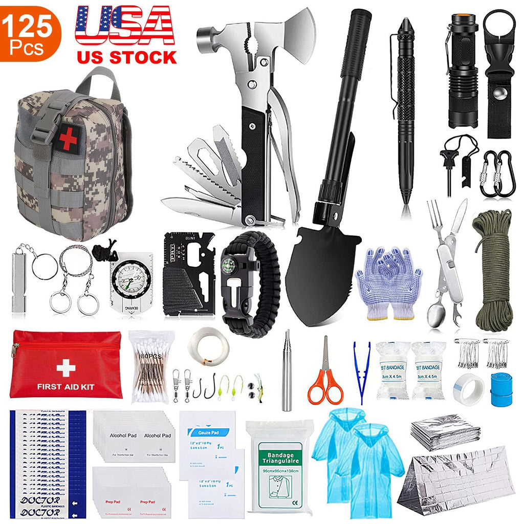 125-Piece Emergency Survival & First Aid Kit