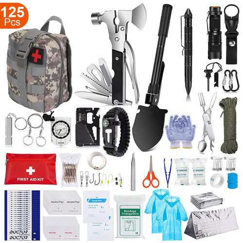 125-Piece Emergency Survival & First Aid Kit