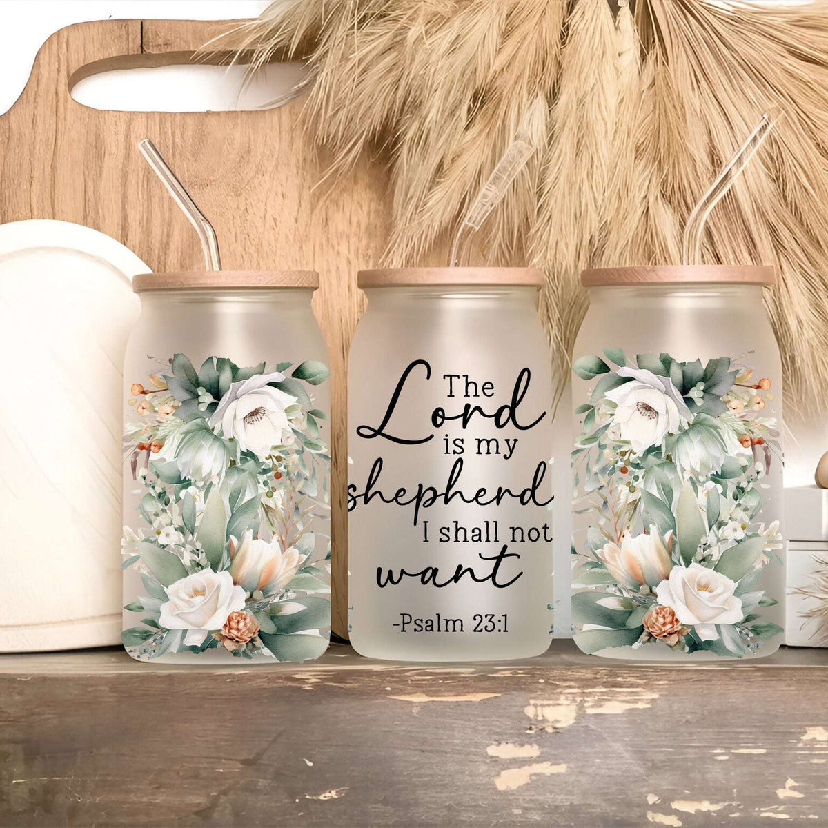 Floral Bible Verse Drinkware — Cup, Mug & Tumbler