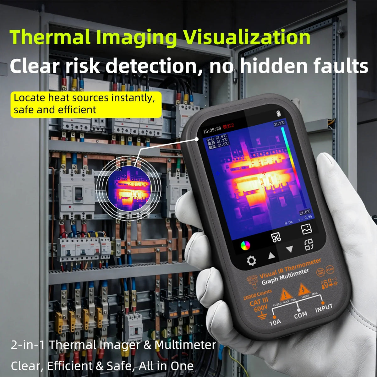 BSIDE SH8 Thermal Imaging Multimeter with Macro Lens