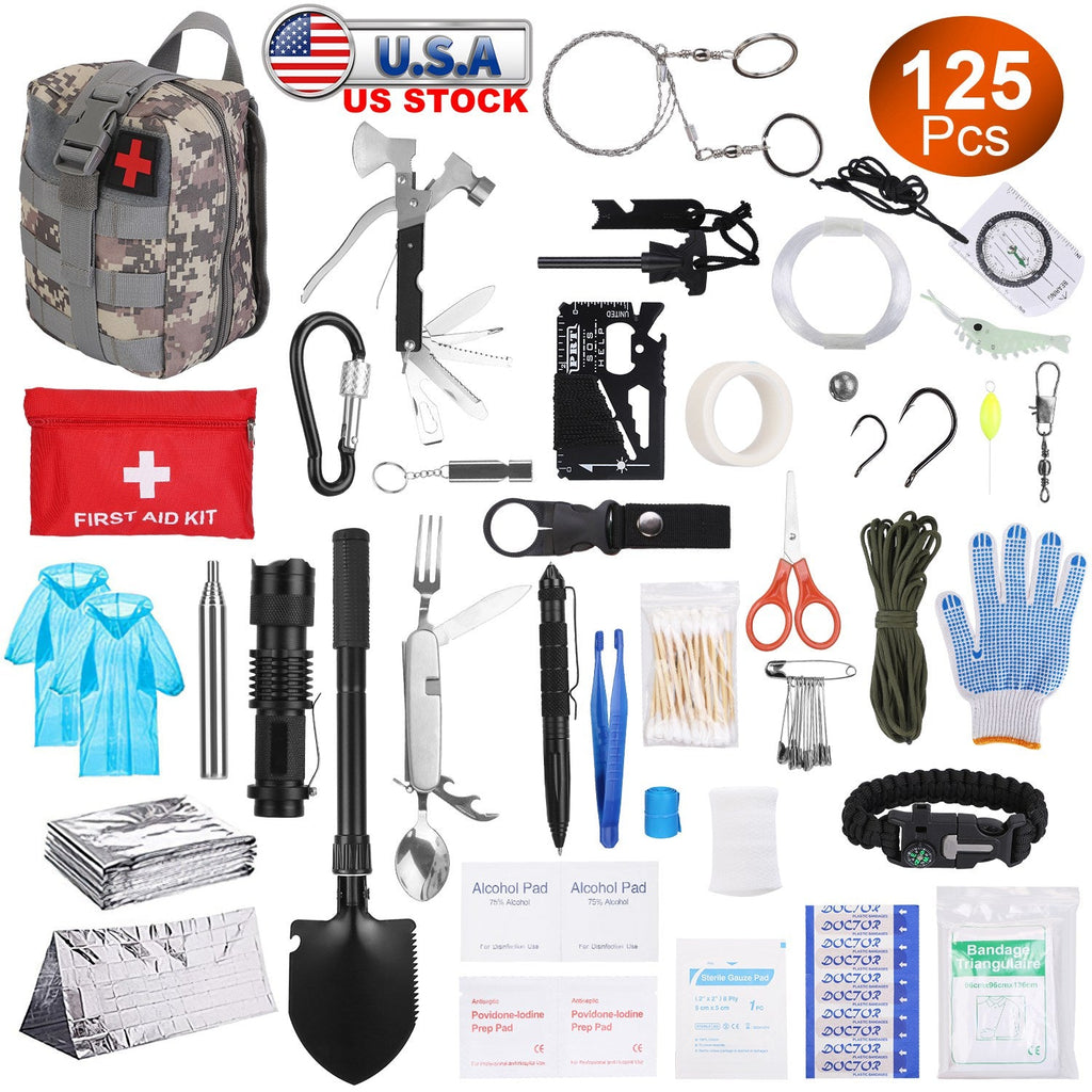 125-Piece Emergency Survival & First Aid Kit