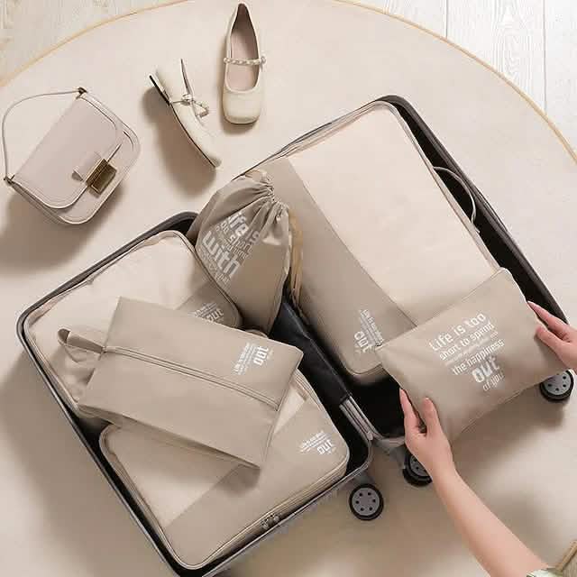6-Piece Packing Cube Set with Shoe Bag