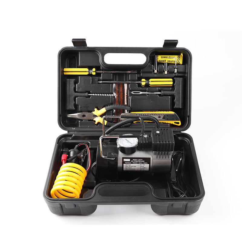 12V Electric Tire Inflator & Emergency Repair Kit