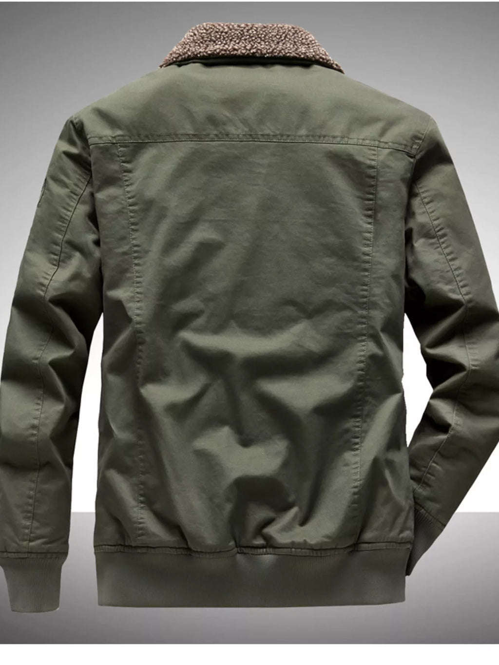 Men's Sherpa-Lined Winter Bomber Jacket