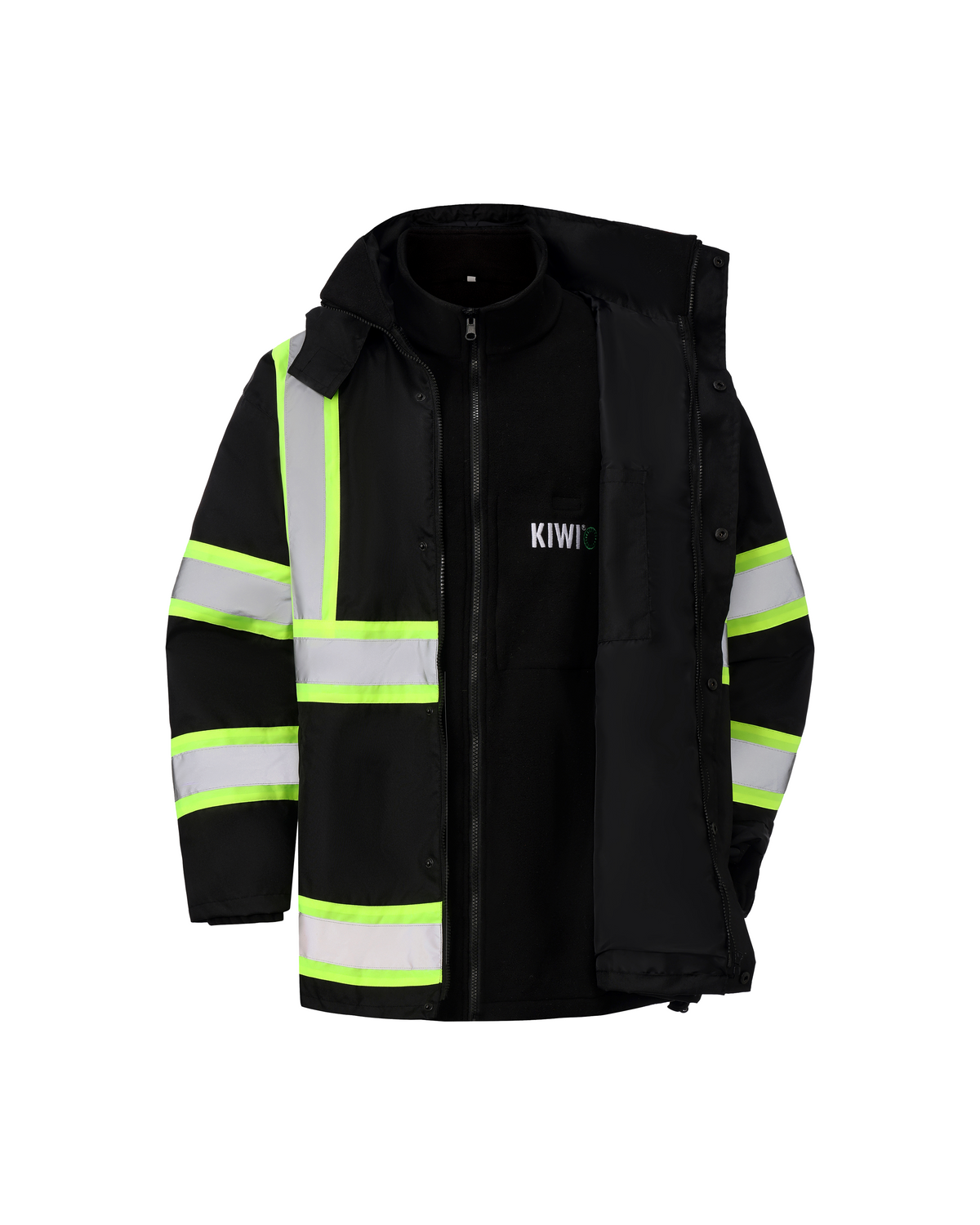 Kiwi 3-in-1 High-Visibility Fleece-Lined Safety Jacket