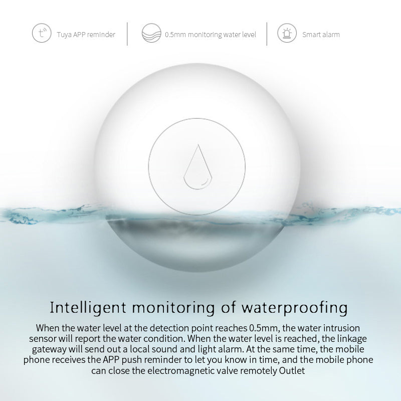 Zigbee Wireless Water Leak Sensor