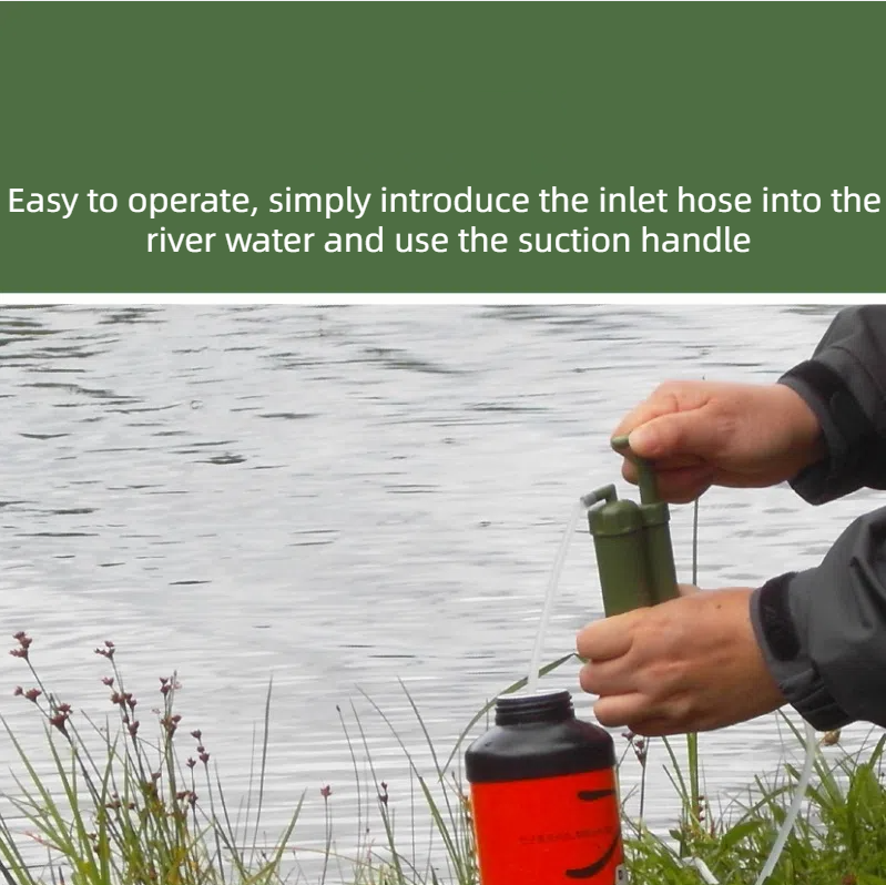 Portable Camping & Survival Water Filter Pump