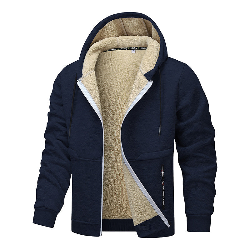 Men's Heavyweight Sherpa-Lined Hooded Jacket