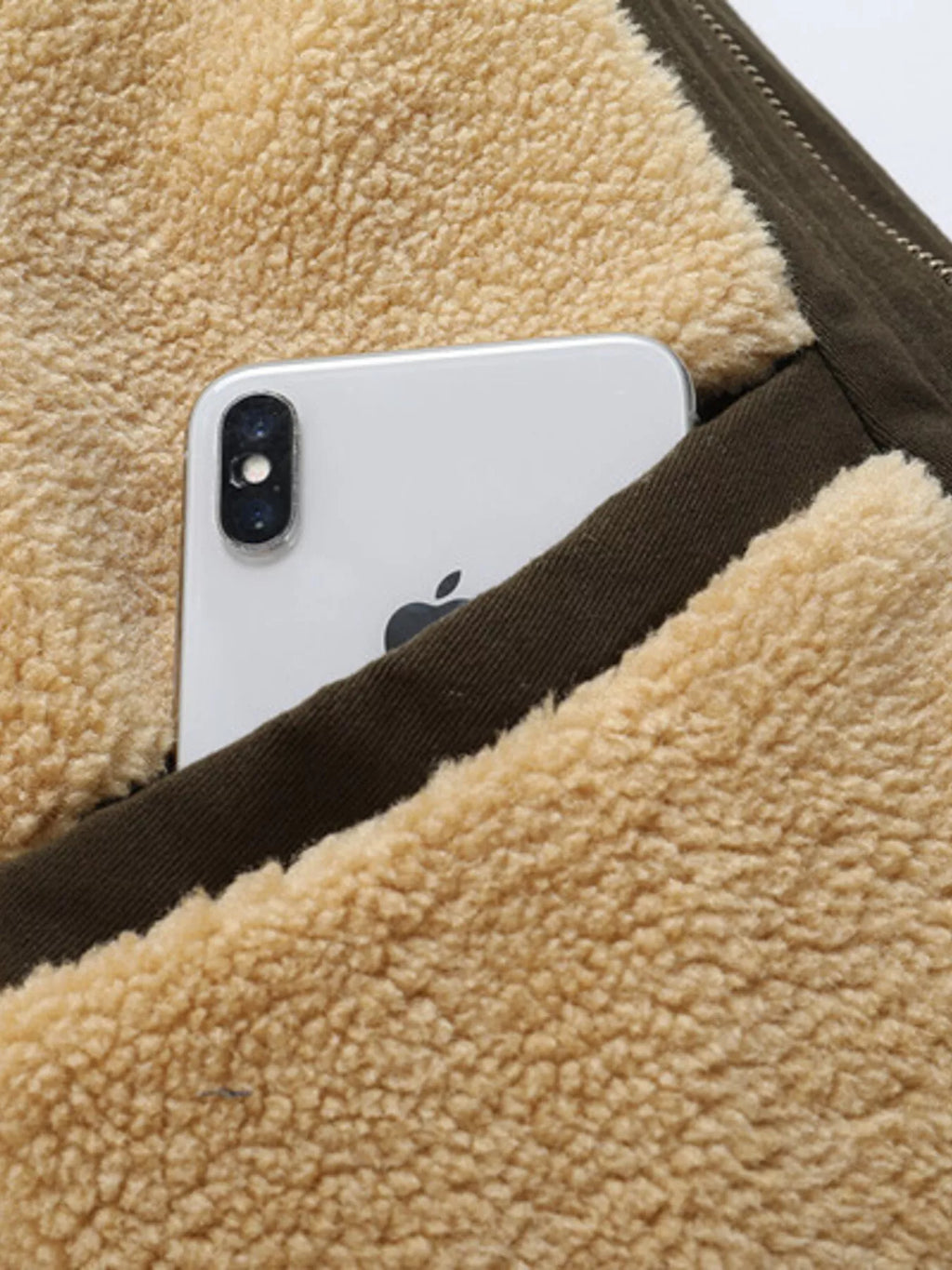 Men's Warm Sherpa-Lined Jacket