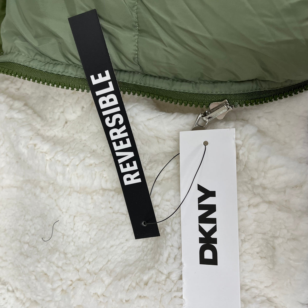 DKNY Boys' Puffer Parka - Olive, Size 14/16