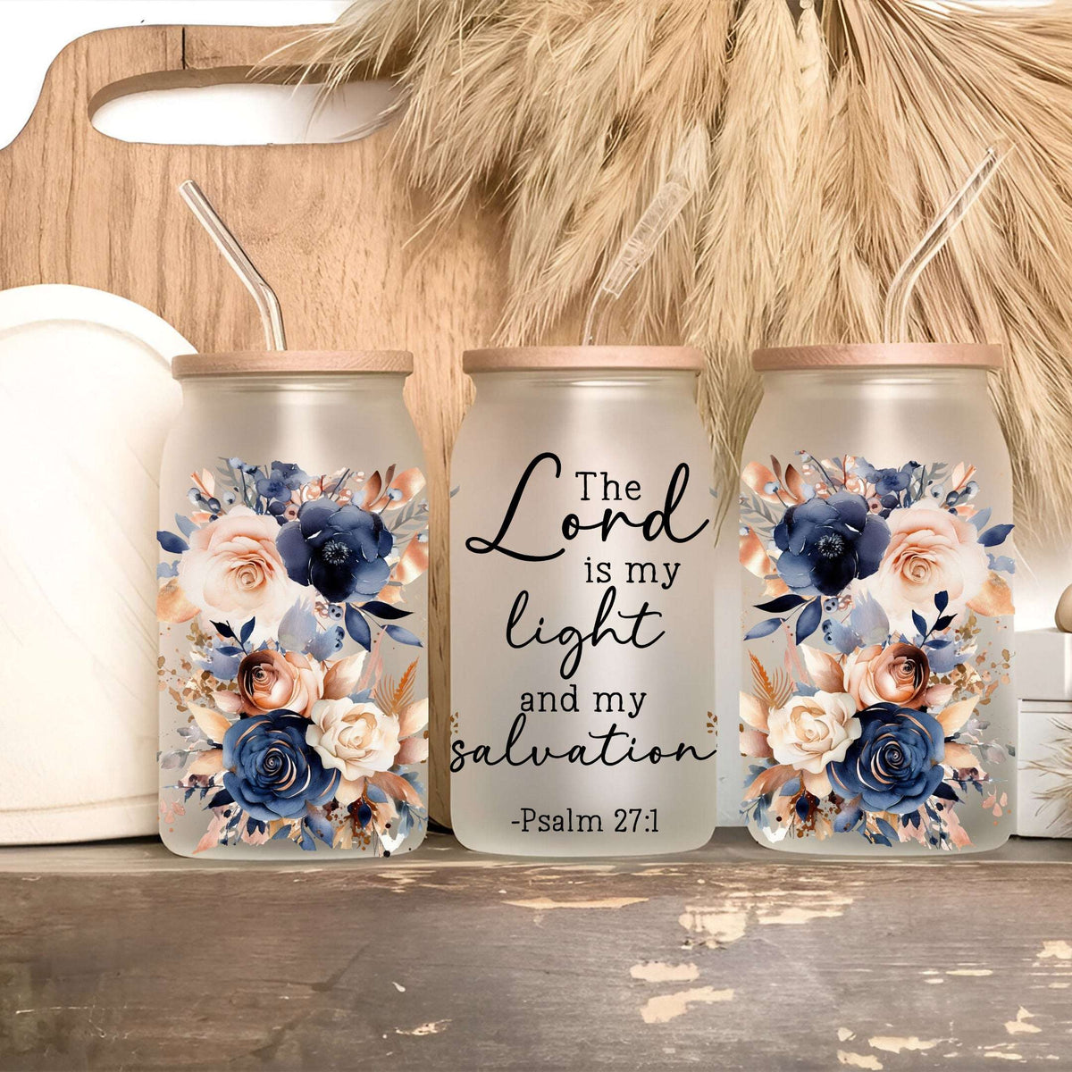Floral Bible Verse Drinkware — Cup, Mug & Tumbler