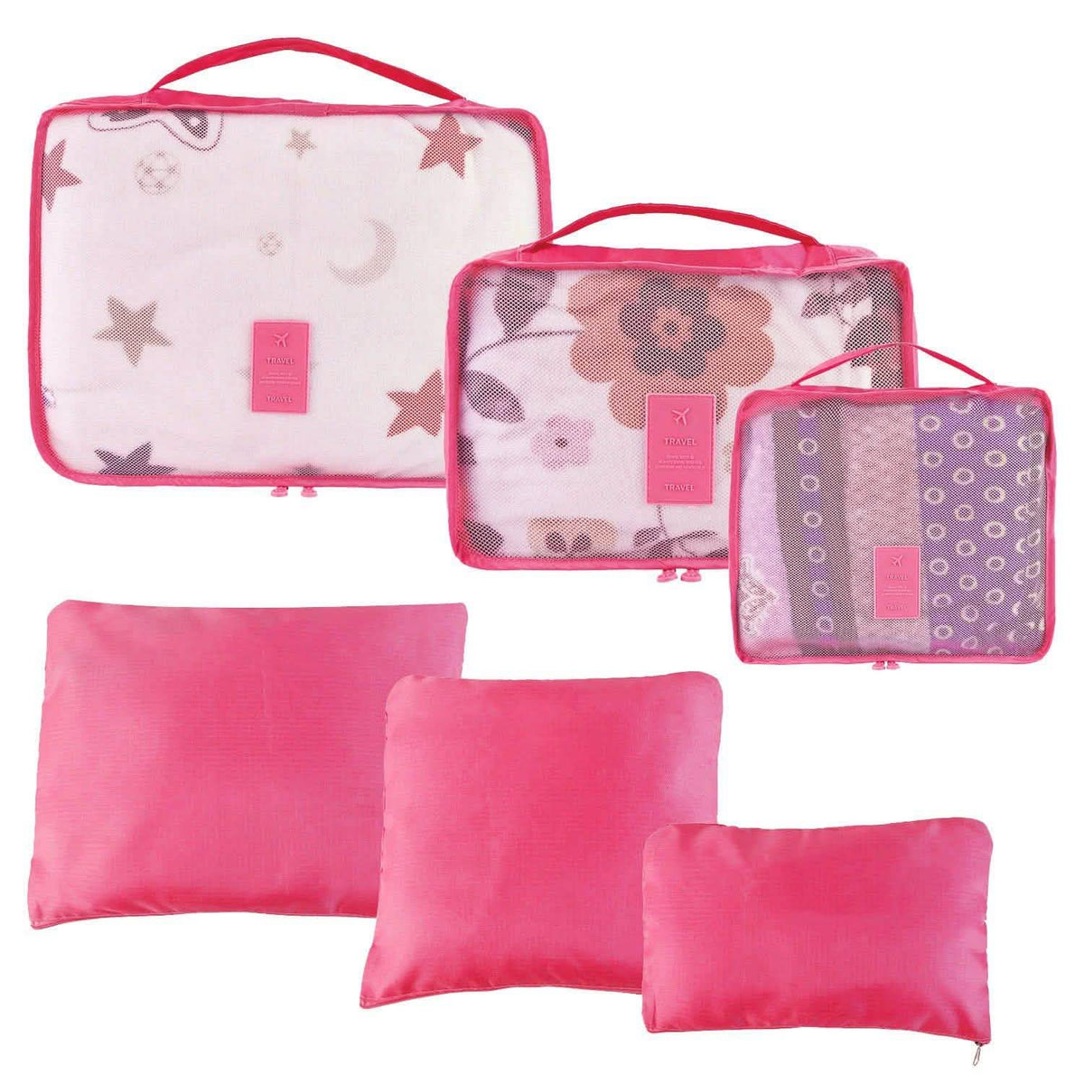 9-Piece Water-Resistant Travel Storage Bag Set
