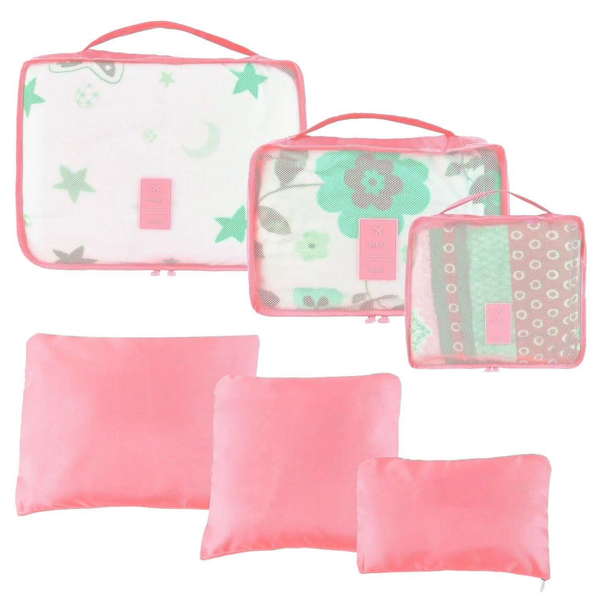 9-Piece Water-Resistant Travel Storage Bag Set