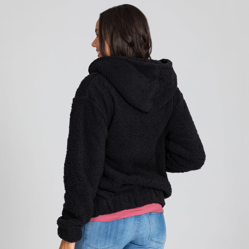 Women's Pink Ribbon Hooded Sherpa Jacket