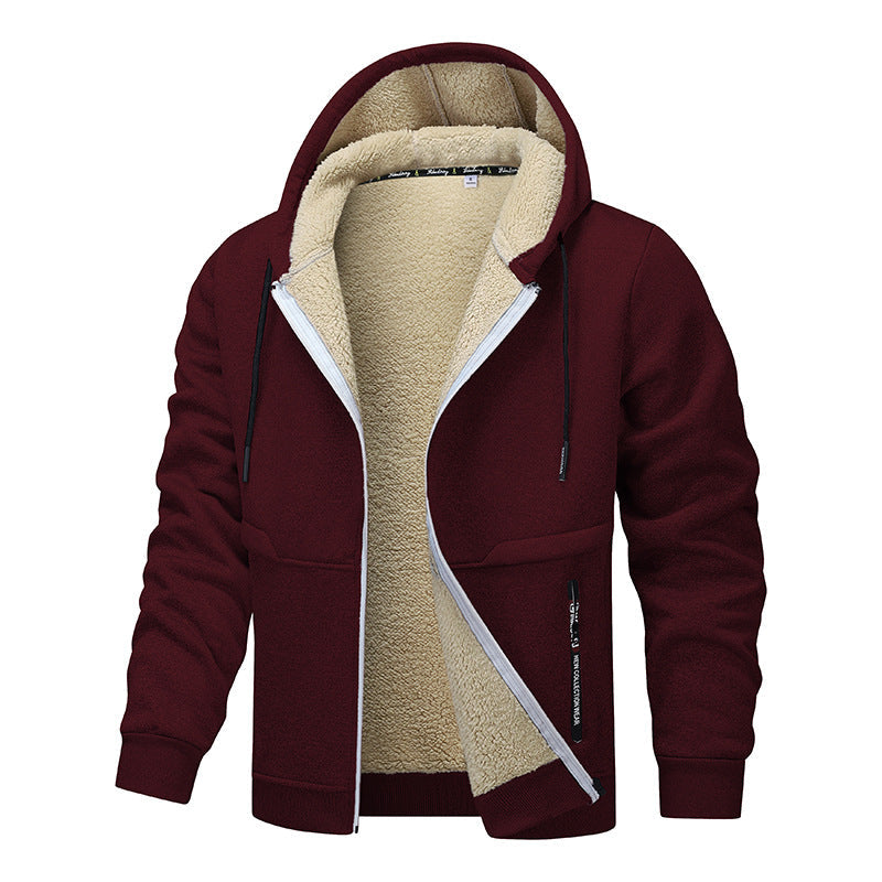 Men's Heavyweight Sherpa-Lined Hooded Jacket